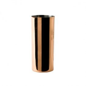 Solid Copper Collins Glass with Nickel Lining