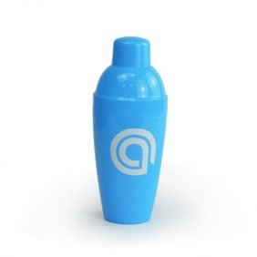 Plastic cocktail shaker with measurements