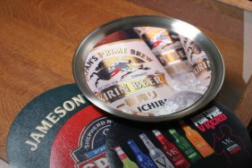 Promotional drinks tray mat