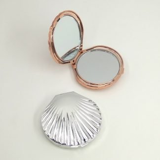 Branded shell compact mirror