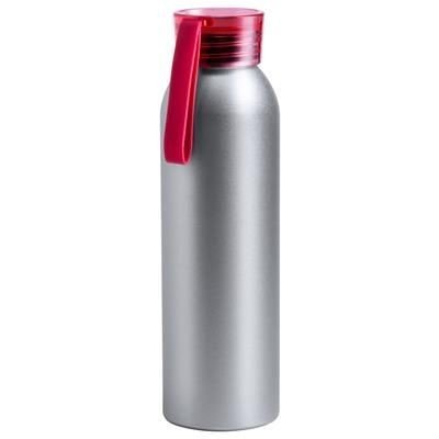 Branded sports bottle with coloured lid