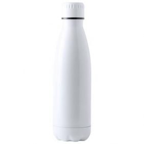 White Metal Sports bottle