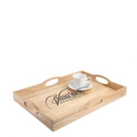 Wooden serving tray