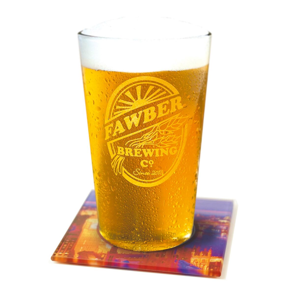 Recycled glass coaster - Image 3