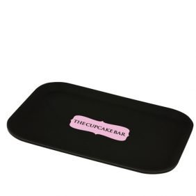 Rectangular non-slip serving tray