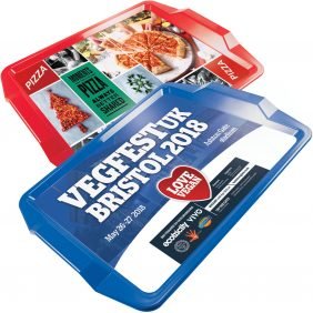 Full colour plastic serving tray
