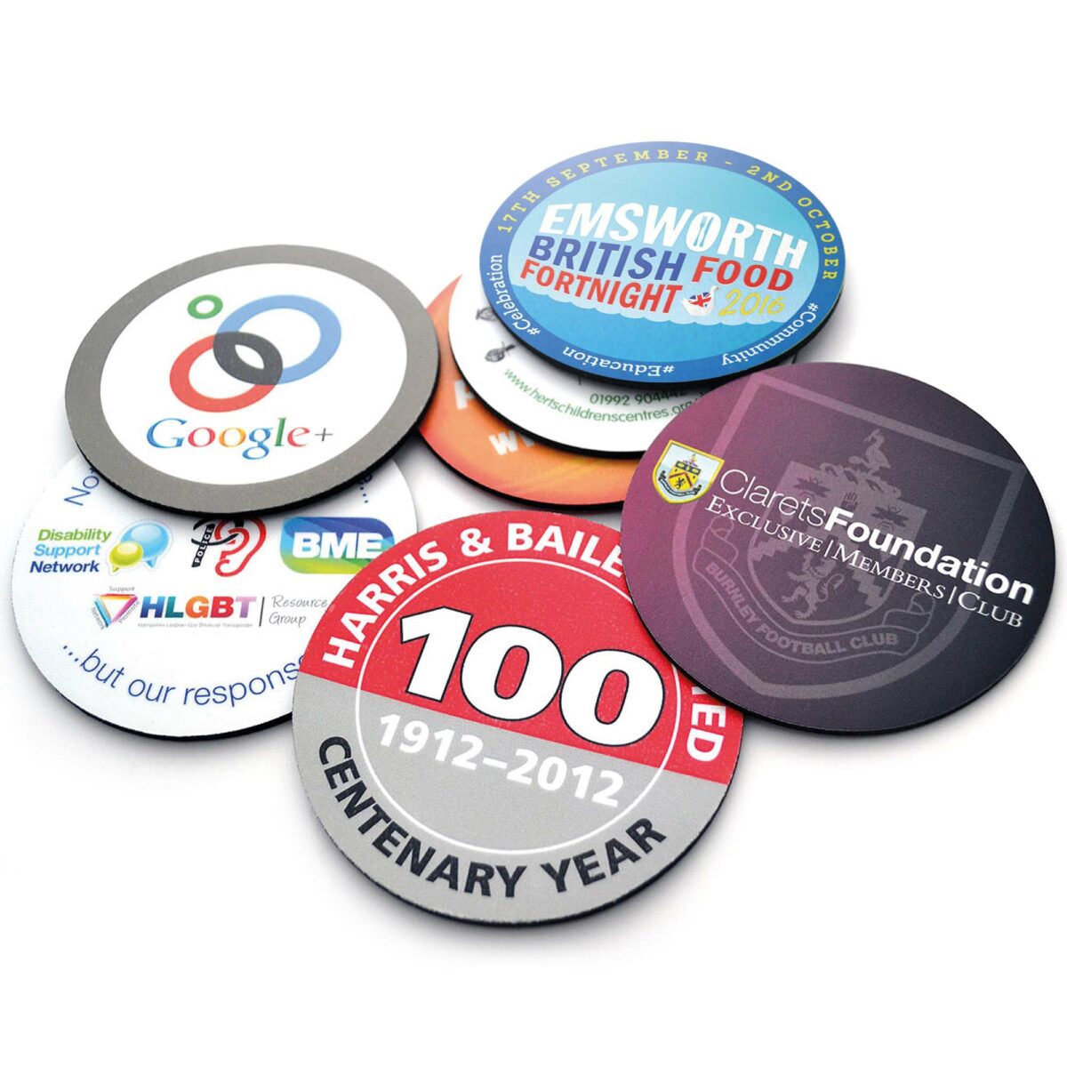 Round plastic coaster - Image 1