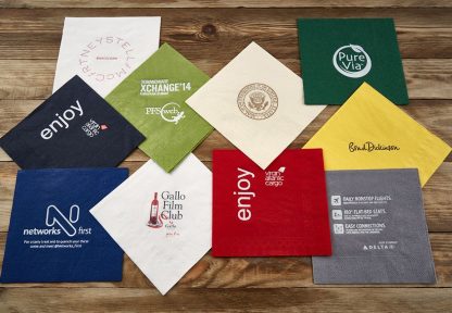 Napkins in various sizes