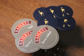 Branded drip coaster