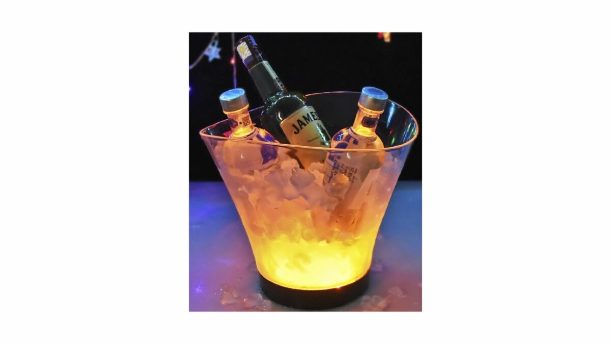 Branded large curved LED ice bucket - Image 2