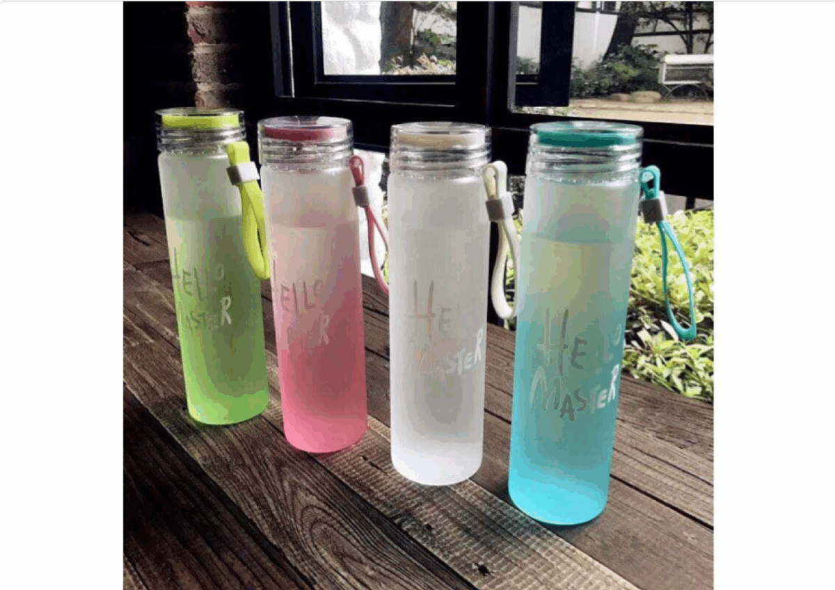Frosted Water Bottle - Image 1