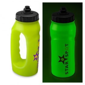 Glow in the dark sports bottle