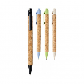 Midar cork and wheat straw ballpoint pen