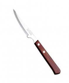 Bar knife with wooden handle