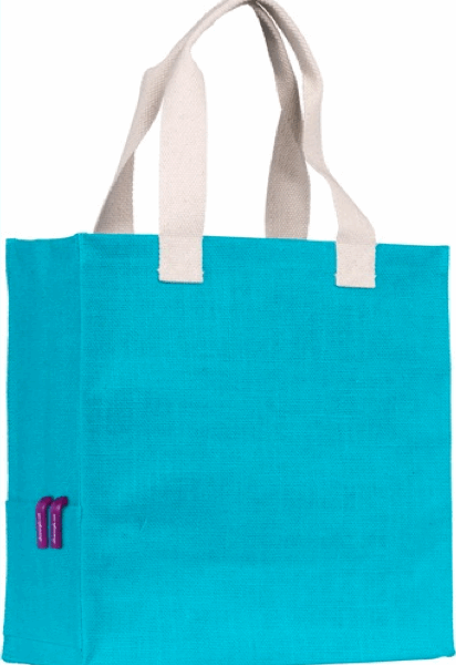 Coloured jute Tote bag
