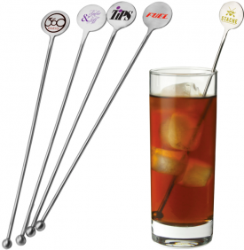 Stainless steel cocktail stirrer