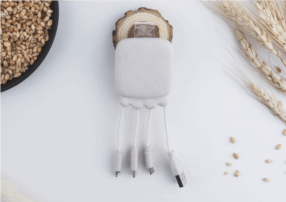 Wheat Straw Octopus Power Bank - Image 2