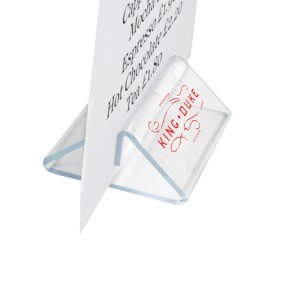Branded menu holder