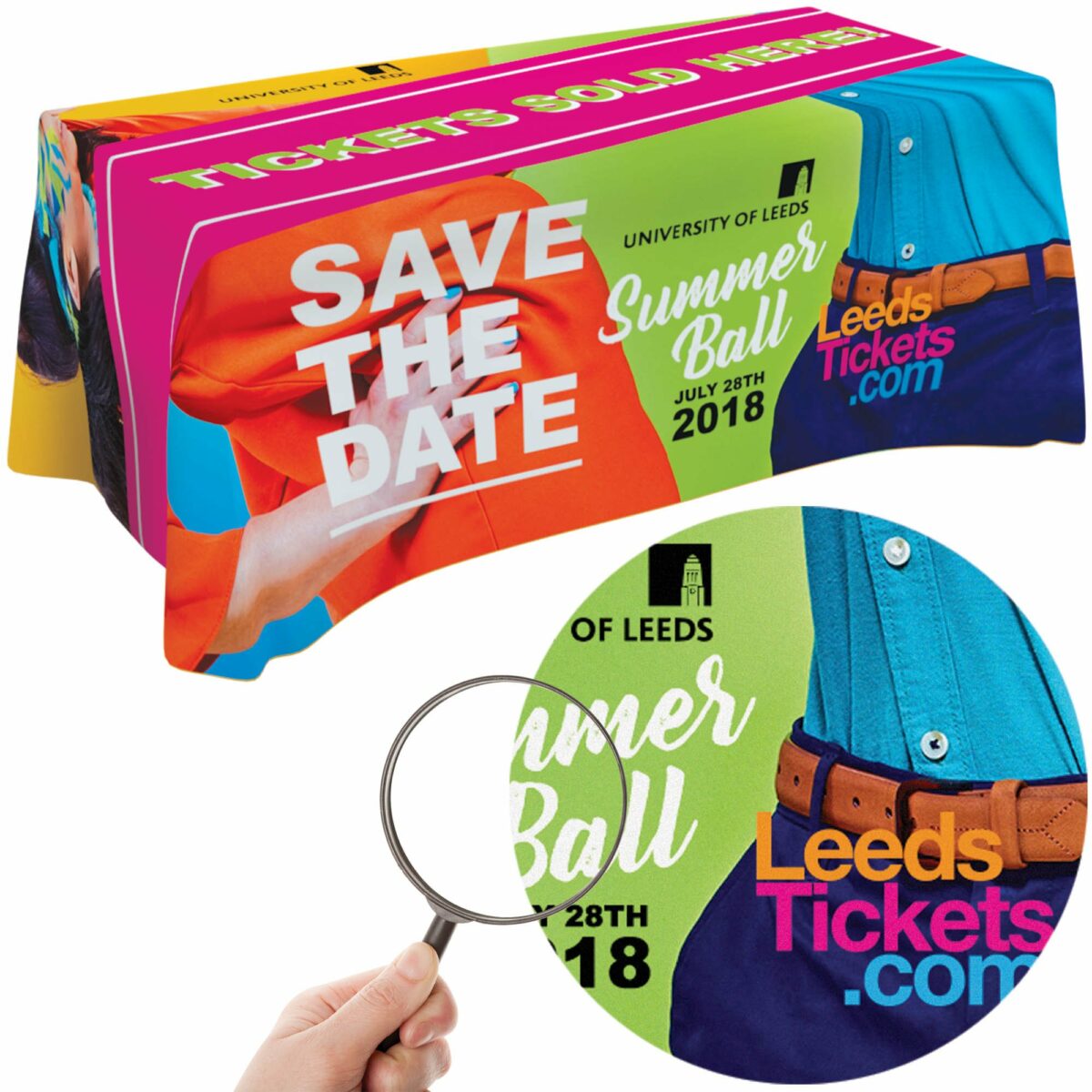 Circular/rectangular branded tablecloth - Image 2