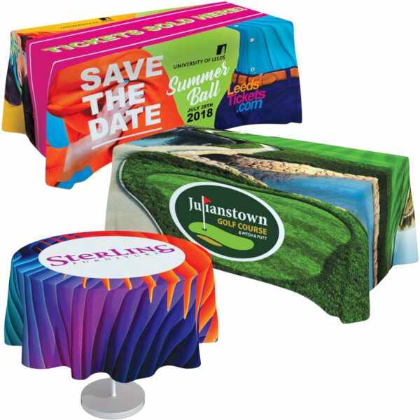 Circular/rectangular branded tablecloth