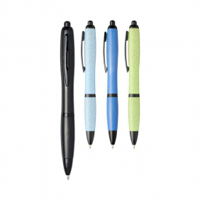 Nash wheat straw black tip ballpoint pen