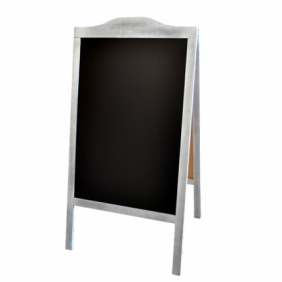 Branded A-board old white