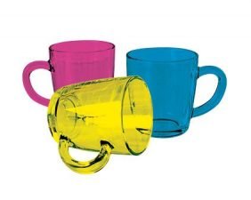 AntiBug Colour Coat Glass Mug