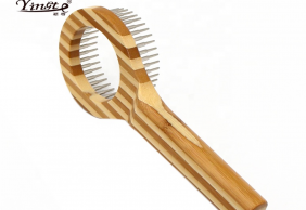 Bamboo open knot Pet Grooming brush