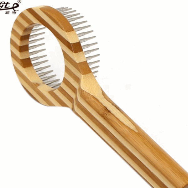 Bamboo open knot Pet Grooming brush