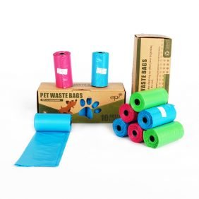 Branded biodegradable pet waste bag