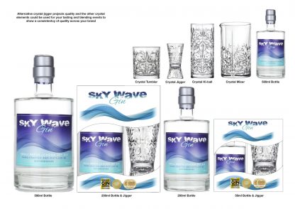 Sky Wave Gin Bespoke Packaging