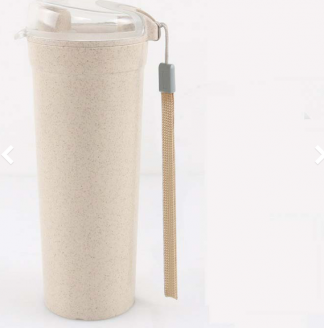 Biodegradable Wheat Straw Flip Top  bottle