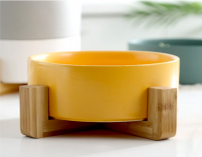Branded Bamboo Dog bowl
