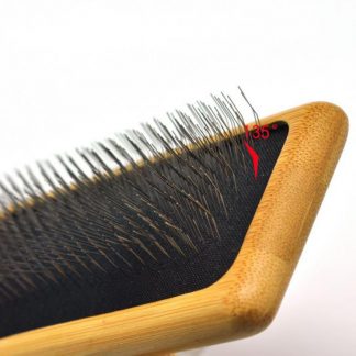 Branded bamboo pet grooming brush