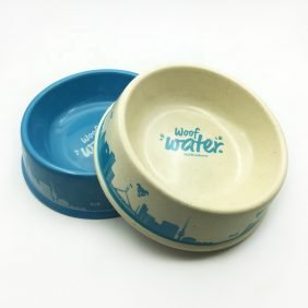 Biodegradable bamboo pet bowl