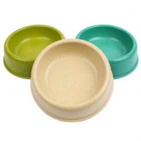 Bamboo  round Pet bowl