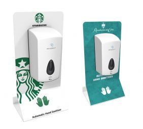 Small free standing hand dispenser