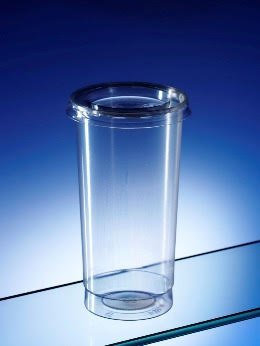 Highball Plastic Cup - Lidded
