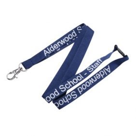 10mm RPET Flat Polyester Lanyard