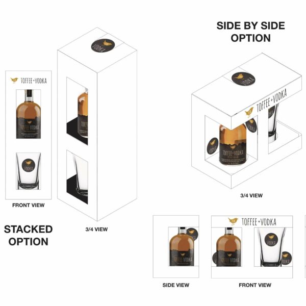 Kin Toffee Vodka Packaging