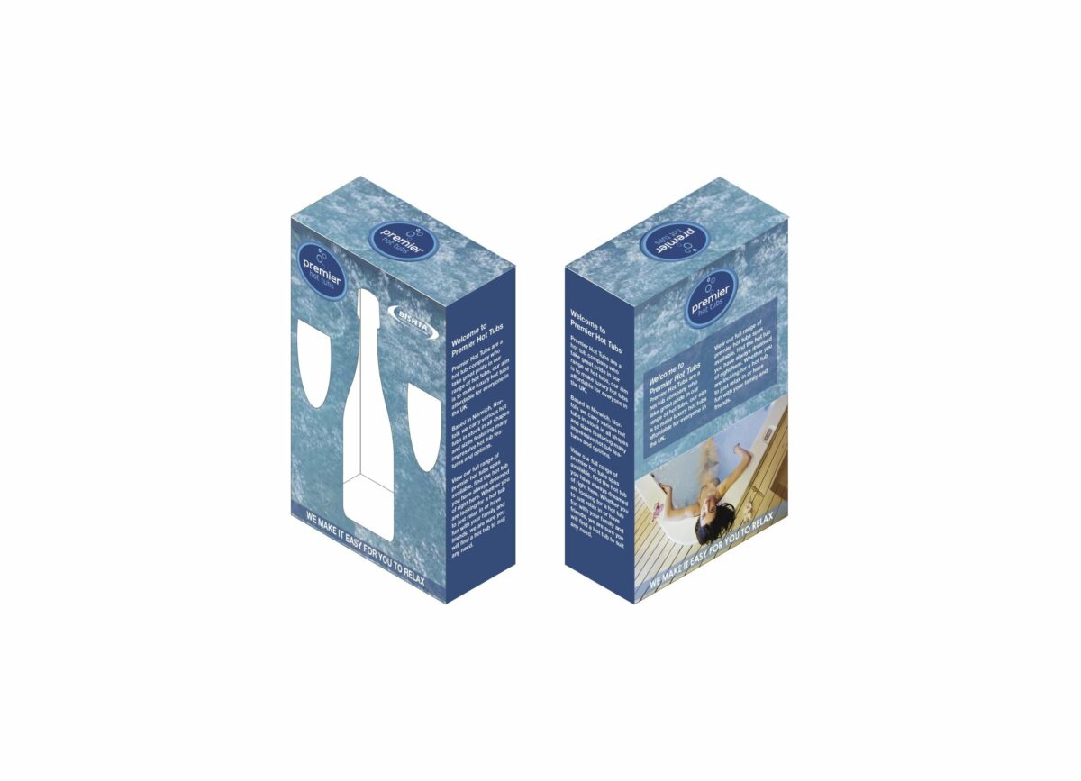 Premier Hot Tubs Prosecco and Flutes Packaging - Image 1