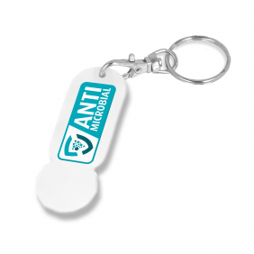 Antimicrobial Trolley Stick Oblong Keyring