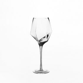 Irregular Hexagonal Wine Glass