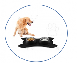 Silicone Dog Bowl and Mat
