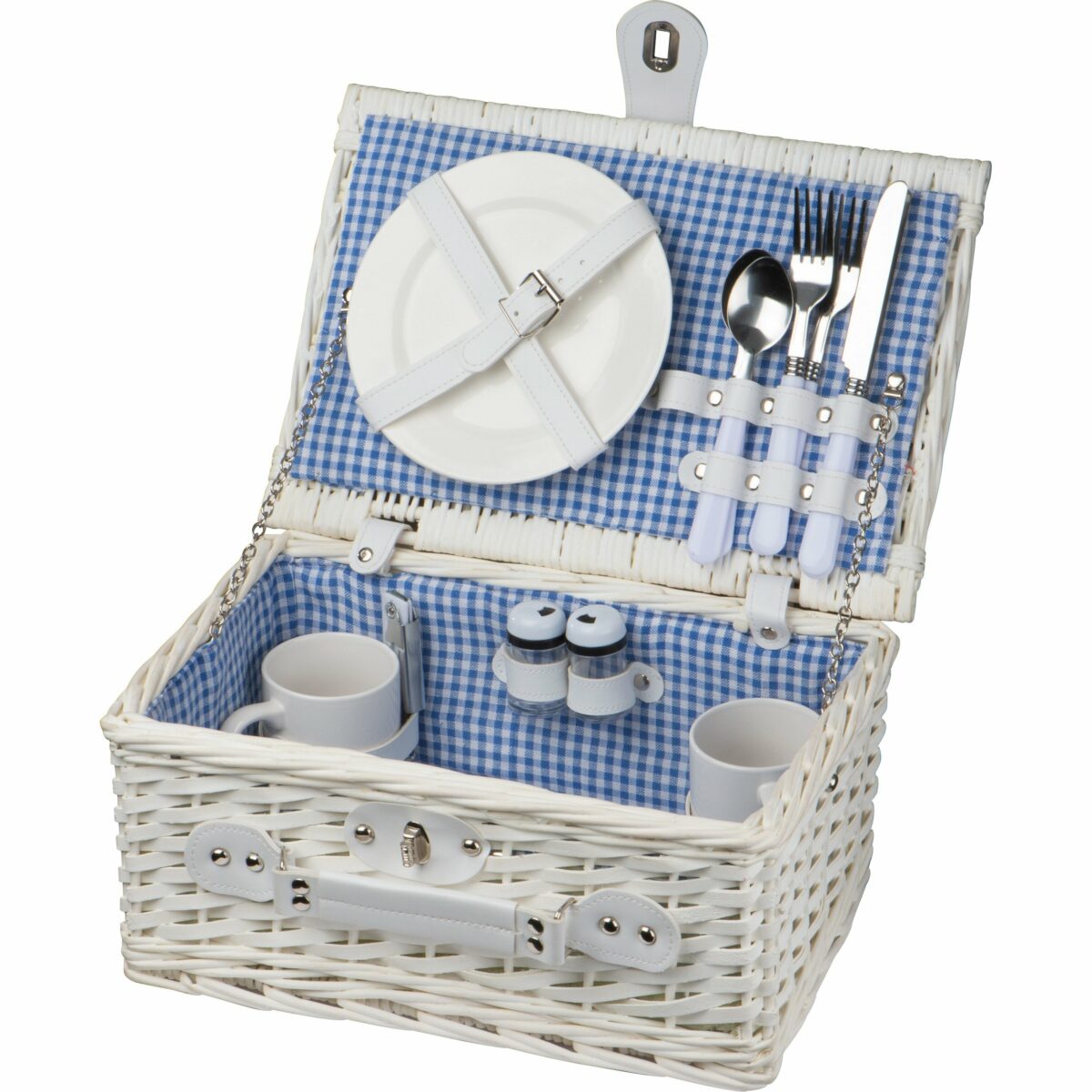 White Picnic Basket - Image 2
