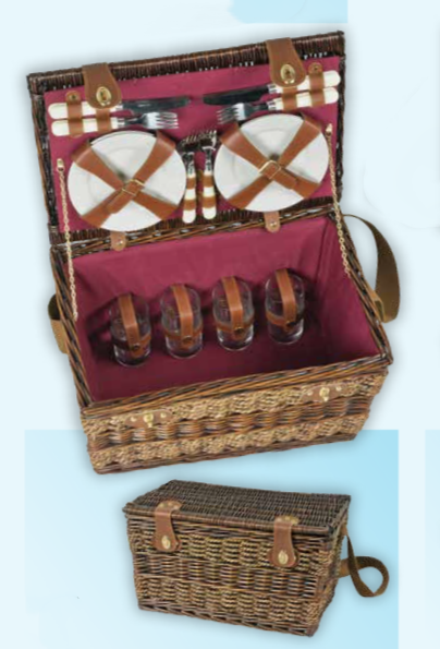 Picnic Wicker Basket with strap