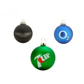 Branded Promotional Glass Baubles