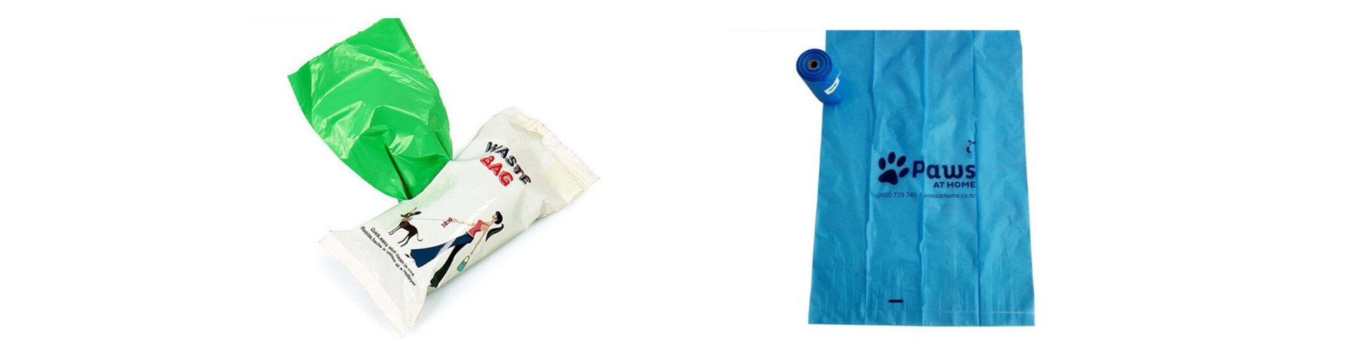 Two dog poo bags