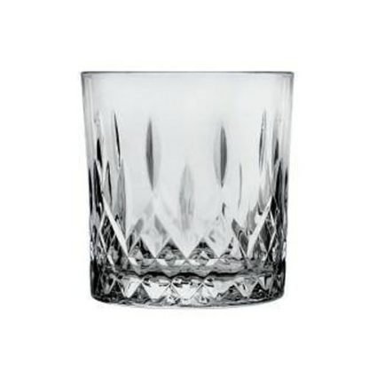 Patterned whisky glass