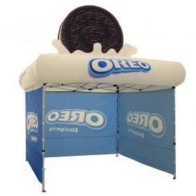 Gazebo With Huge 3D Products Imitation On The Top